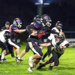 East Jeffersons Luke OHara ran for 201 yards and four touchdowns Friday night against Vashon as the Rivals won their season finale 55-0. (Steve Mullensky/for Peninsula Daily News)