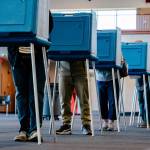 Residents vote early in Dearborn, Mich., Nov. 3. Like in 2020, the vote count will still feature blue mirages or red mirages, in which one candidate builds a fleeting lead simply because mail or Election Day ballots are counted first. (Nick Hagen/The New York Times)