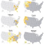 The first polls will close at 6 p.m. Eastern on Tuesday, and the last at 1 a.m. Eastern on Wednesday. (New York Times graphic)