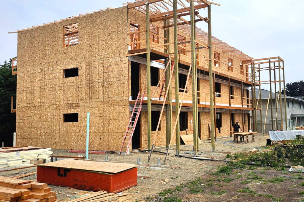 The first of three new apartments buildings in the Melody Lane project. Courtesy First Fed