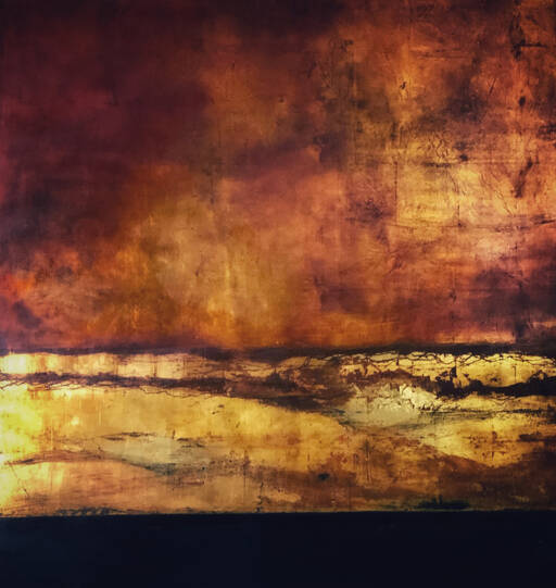 Sky Light is among Jeanne Toals paintings at Northwind Arts Jeanette Best Gallery.