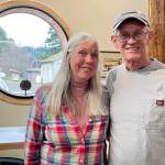 Mary Pfund and Bill Schult opened Seven Monkeys Gallery and Studio in a former automotive garage in Quilcene in October to show local artists and help foster the areas creative community. (Paula Hunt/Peninsula Daily News)