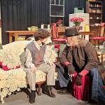 Charlie Medlong of Sequim, left, and Ben Vanderheiden of Port Angeles at a recent rehearsal of Christmas Dreams.