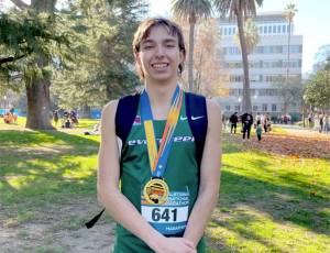 The Evergreen State Colleges Max Baeder, from Port Angeles, finished eighth in the NAIA Mens Marathon Classic held this weekend in Sacramento, Calif. Baeder set a TESC record in the marathon. (The Evergreen State College)
