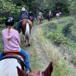 (This photo for online please)

Cutline: After a group lesson in Leader Katie Salmon’s horse area, members of Neon Riders 4-H club enjoyed an end-of-summer ride through Dungeness Trails, which has more than 10 miles of trails, and is located off River Road in Sequim.