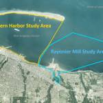 The Western Harbor Study Area includes Port Angeles Harbor, the Port of Port Angeles and Ediz Hook. (State Department of Ecology)
