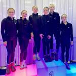 The Klahhane Gymnastics Xcel Gold team took third at the Freedom Invitational in Bremerton this weekend. From left, are Harper Waterkotte, Raynee Ciarlo, Abi Odland, Emily Bair, Lorelei Sanders and Lainey DePiro. (Klahhane Gymnastics)