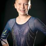 Klahhanes reigning state Xcel Platinum floor champion Elyse Brown earned a score of 9.55 at the Realm Classic and won a first-place medal.