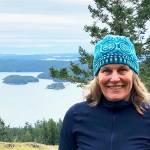 Orcas Island-based artist and ocean kayaker Shawna Marie Franklin will give a free talk about her art exhibition at Port Townsends Jeanette Best Gallery on Sunday.