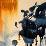 Ann Bernards Just Passing By will be on display at the Port Ludlow Art Leagues Drip, Dribble and Splash exhibit at the Bay Club throughout March and April.