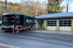 A mobile unit from the Jamestown Healing Clinic in Sequim drives to Clallam Bay on weekdays to provide treatment for 30-40 opioid use disorder patients in the West End. The program started last March. (Jamestown Healing Clinic)