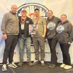 TULSA, Okla.  This past weekend, members of the Lincoln Park BMX traveled to Tulsa, Okla., for the track operator summit and Lincoln Park received an award for being the No. 8 track out of 115 tracks on the West Coast. From left, are Cody Wilson Director of Track Operations USABMX, Sean Coleman, president/track operator of Lincoln Park BMX; Tommy Schroeder, volunteer and coach; Tami Baeder, volunteer registration lead; and Nichole Beal, Lincoln Park vice president and volunteer.