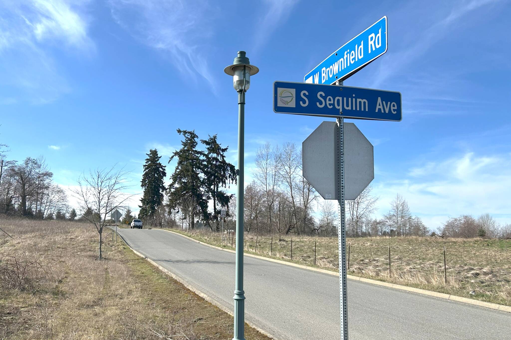 Residents expressed concerns on Feb. 27 to Sequims hearing examiner that improvements should be made to West Brownfield Road before any developments go in nearby. City staff said theyre negotiating with a developer to pay some of the costs to realign and repair the road so its safer and has better drainage. The funds would be refunded if theyre not used by the city within five years. (Matthew Nash/Olympic Peninsula News Group)