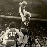 Steve Johanson (44), an all-Olympic basketball player for Port Angeles High School, went on to play at Central Washington, leading the Wildcats to the elite eight in the NAIA national tournament in the 1970s.