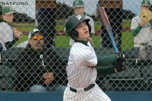 KEITH THORPE/PENINSULA DAILY NEWS
Port Angeles' Nathan Basden bats against North Mason on Tuesday at Port Angeles Civic Field.