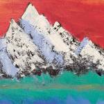 Mountain Gazing in the Sunset by Ailo Saari of Port Angeles placed first in the Art category for youths 0-9.