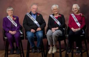 Keith Ross/Keiths Frame of Mind
This years Honored Pioneers for the 130th Sequim Irrigation Festival, include, from left, Hazel Messenger Lowe, Tim Wheeler, Betty Ellis Kettel and Janet Ellis Duncan.