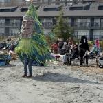 Danielle Fodor of Irondale cavorts as a dancing tree during Saturdays World Water Day festivities at Hollywood Beach in Port Angeles. The international event served as a call to action to advocate for sustainable management of fresh water resources and environmental conservation. In Port Angeles, the celebration included a water blessing and guided hikes on local trails in the Elwha River watershed. (Keith Thorpe/Peninsula Daily News)
