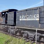 KEITH THORPE/PENINSULA DAILY NEWS
The Rayonier #4 logging locomotive on display at Chase Street and Lauridsen Boulevard in Port Angeles, is the focus of a fundraising drive to restore the engine and further develop the site.