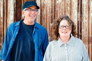 Rich Moore, left, and vocalist Mollie OBrien will perform at the Palindrome on Thursday.