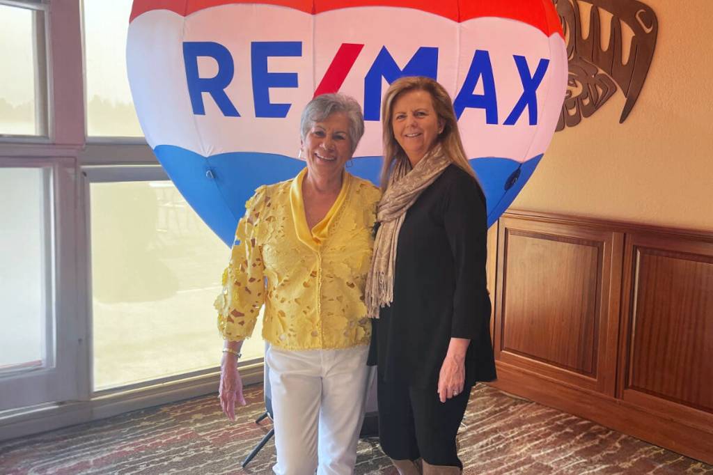 Officially retired as of Dec. 31, Liz (left) proudly passes the torch to Therese Byrne (right), who’s thriving as broker and manager.