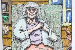 Steven Park created this work in response to Diane Mosers poem The Attic Visit. Both appear in the Ars Poetica show at Northwind Arts Jeanette Best Gallery, which will host an art and poetry party Saturday. (Northwind Art)