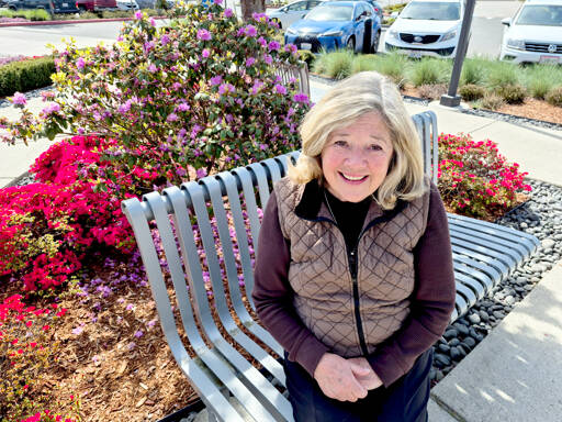 Gail Ralston, 70, is closing in on the all-time sales record for the Olympic Medical Center Foundations Great Olympic Peninsula Duck Derby. (Leah Leach/for Peninsula Daily News)