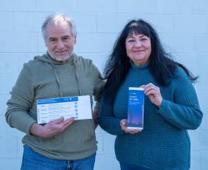 Emily Matthiessen/Olympic Peninsula News Group
Scott Burgett and Linda Kahananui are members of Dark Sky International who are working to spread awareness about how to be mindful with artificial lighting at night.
Scott Burgett and Linda Kahananui are members of Dark Sky International who are working to spread awareness about how to be mindful with artificial lighting at night. (Emily Matthiessen/Olympic Peninsula News Group)