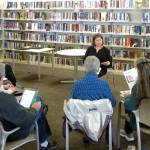 Librarian Corrina Desmarais teaches North Olympic Library System patrons how to access free eBooks with their library cards.