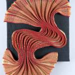 Cathy Weirs fiber art piece, Seeking Light, is on exhibit at the Port Townsend Gallery during Saturdays Art Walk.