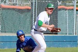 Third basemen Josiah Gooding is one of the excellent defensive players for the Port Angeles Roughriders baseball team. (Dave Logan/for Peninsula Daily News)