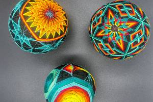 Rebekah Cadorette of Port Townsend will show her temari artwork at the Port Townsend Gallery during Saturdays Art Walk and throughout June.