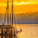 Adventuress Sunrise by Mitchel Osborne is one of more than 50 artworks in Northwind Arts online auction starting Monday. A pop-up gallery with all of the works on display is set for Tuesday and June 11 at the Cotton Building in Port Townsend. (Mitchel Osborne)