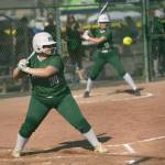Abby Kimball bats for Port Angeles during the 2A state tournament in Selah. Kimball was named the Olympic League Offensive Player of the Year. (Daniel Rosenfield/Longview Daily News)