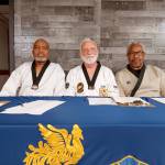 White Crane Martial Arts
From left, Grandmasters Harris, Robert Nicholls of White Crane Martial Arts and Sterling Chase conducted high belt testing and instruction seminars at the Mountain Region headquarters in Colorado Springs, Colo.