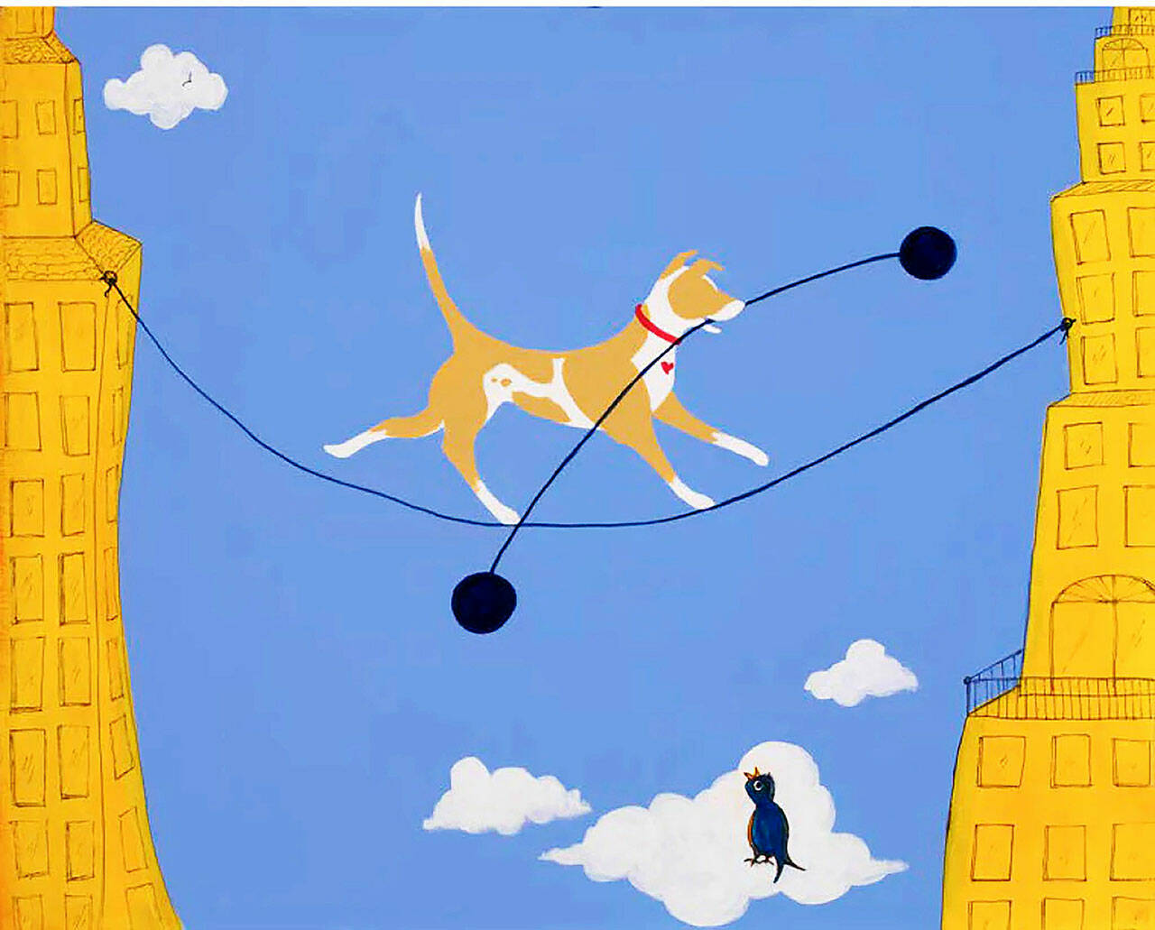 Find a Balance by Corinne Humphrey of Port Townsend is among 33 artworks newly installed at Jefferson Healthcare hospital. (Northwind Art)