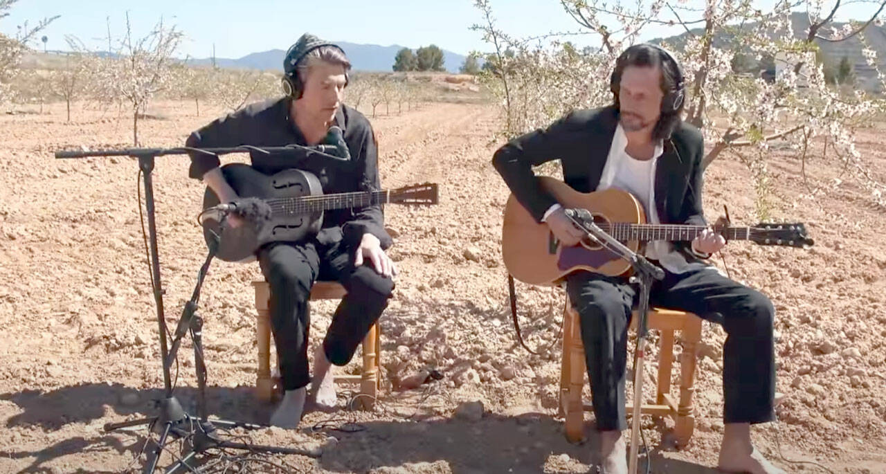 Luke Winslow-King, left, and Roberto Luti will perform at Rainshadow Recording on Wednesday.