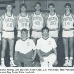 The 1988 Sequim High School basketball team. Coach Rick Kaps and player Ryan Kaps were inducted in the first Sequim HOF class, while Derrin Doty, also a member of the team, will be inducted in September as an individual.