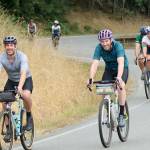 About 800 cyclists took on the annual Ride the Hurricane event Sunday, making the 40-mile round-trip that climbs more than 5,000 feet from Port Angeles to Hurricane Ridge. (Dave Logan/for Peninsula Daily News)