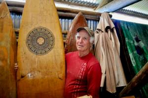 Jacques Star/Olympic Peninsula News Group
Gary Youngs innovative approach to surfboard building led him to use the same concept for constructing a tiny home that he intends to ship to Hawaii, allowing him to split his time between there and Sequim. He relocated to the Pacific Northwest in 2018 after he lost his home and workshop in the Kilauea lava flow.