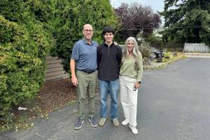 Steve and Sarah Methner welcome exchange student Julio Hanania from Chile to Port Angeles as part of the Rotary Youth Exchange Program, which connects local families with students from around the world. (Allora Walls/Peninsula Daily News)