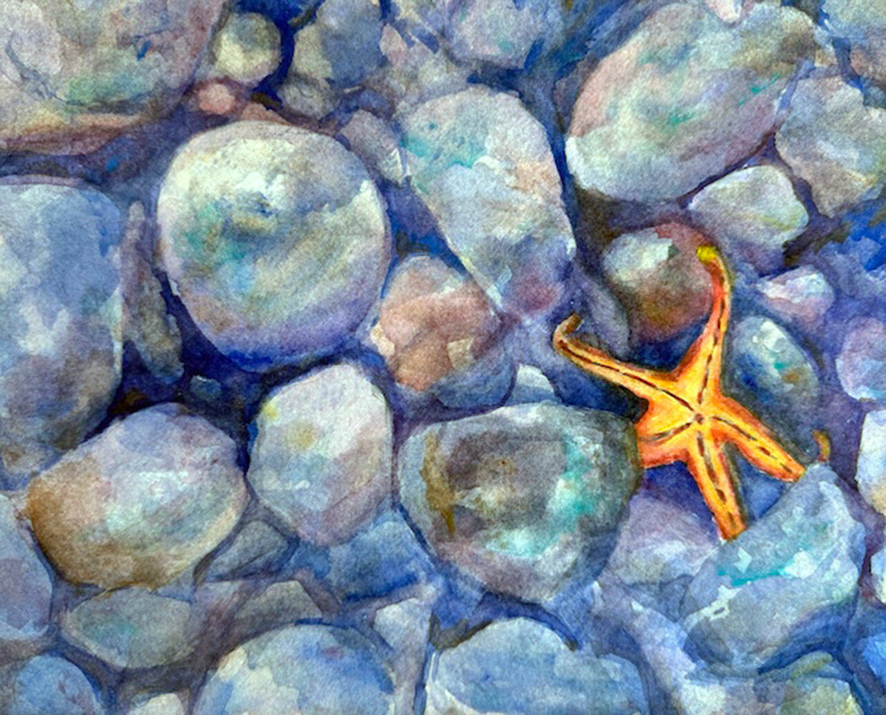 Echo of the Tides, a painting by Melissa Doyel, will be on display at Blue Whole Gallery during October.