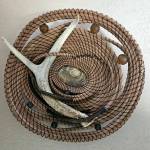 Nancy Aikman will exhibit her pine straw basketry at Gallery 9 throughout October.