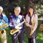 From left to right, Al Thompson, Vincent Oneppo, Stephanie M. Neumann and Jonathan Doyle will perform two pieces for saxophone quartets during a chamber music concert on Saturday. (Doug Rodgers)