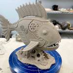 Fangs of the Deep, a ceramic piece by Mike Middlestead, will be part of the Nature vs. Machine exhibit at Blue Whole Gallery during Fridays Art Walk in Sequim.