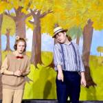 Willow Parvati, left, as Pooh, and Eric Gulin, as Christopher Robin, during a rehearsal for Winnie the Pooh.