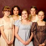 From left to right are Bennet sisters Rayna Louree, Ahrya Klinger, Emma Gilliam, Bee Mao and Trinity Devlin.