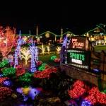 Every holiday season, crews string colorful Christmas lights on every shrub and tree at 7 Cedars and other Jamestown SKlallam Tribe properties. (Patrick Walker/Olympic Peninsula News Group file)