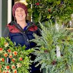 Flower farmer Laurie McKenzie of Dragonheart Flowers will teach a Winter Evergreen Wreaths class Dec. 3 at the nonprofit Northwind Art School in Port Townsend. (Laurie McKenzie)