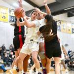 Neah Bays Ryana Moss is one of the leaders for the Peninsula College womens team this season. Moss scored in double figures in two straight games in Pasco last weekend. (Jay Cline/Peninsula College)